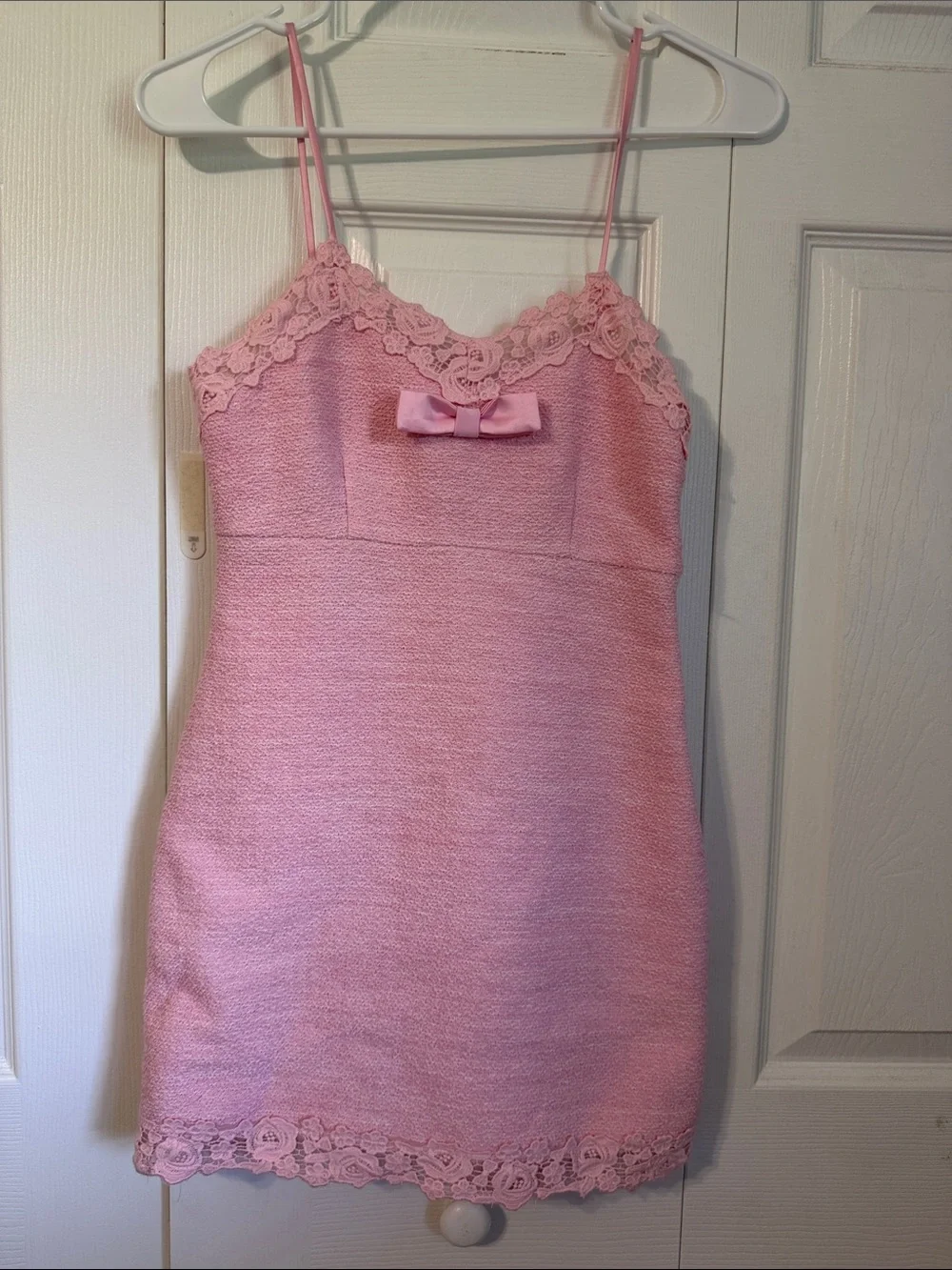 LoveShackFancy Aloma dress in Strawberry Spritz